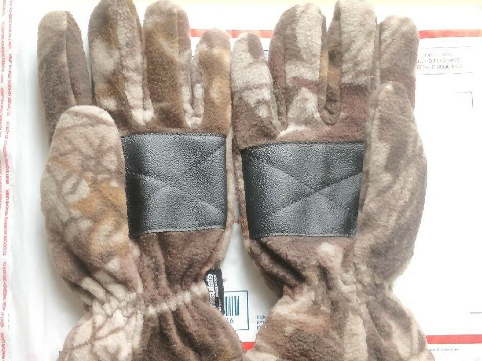 Thinsulate camouflage insulation gloves size large New 40 grams polyester nylon