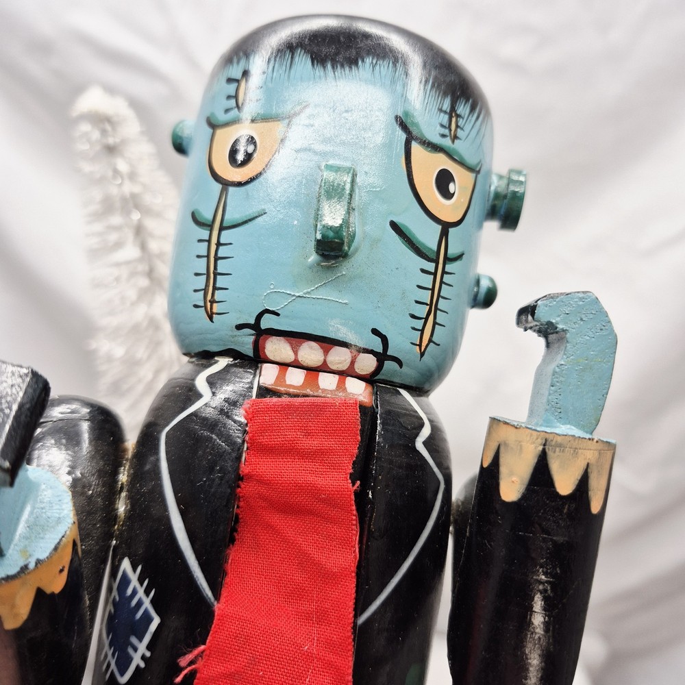 13.5” Wooden Nutcracker - Frankenstein - multicolored