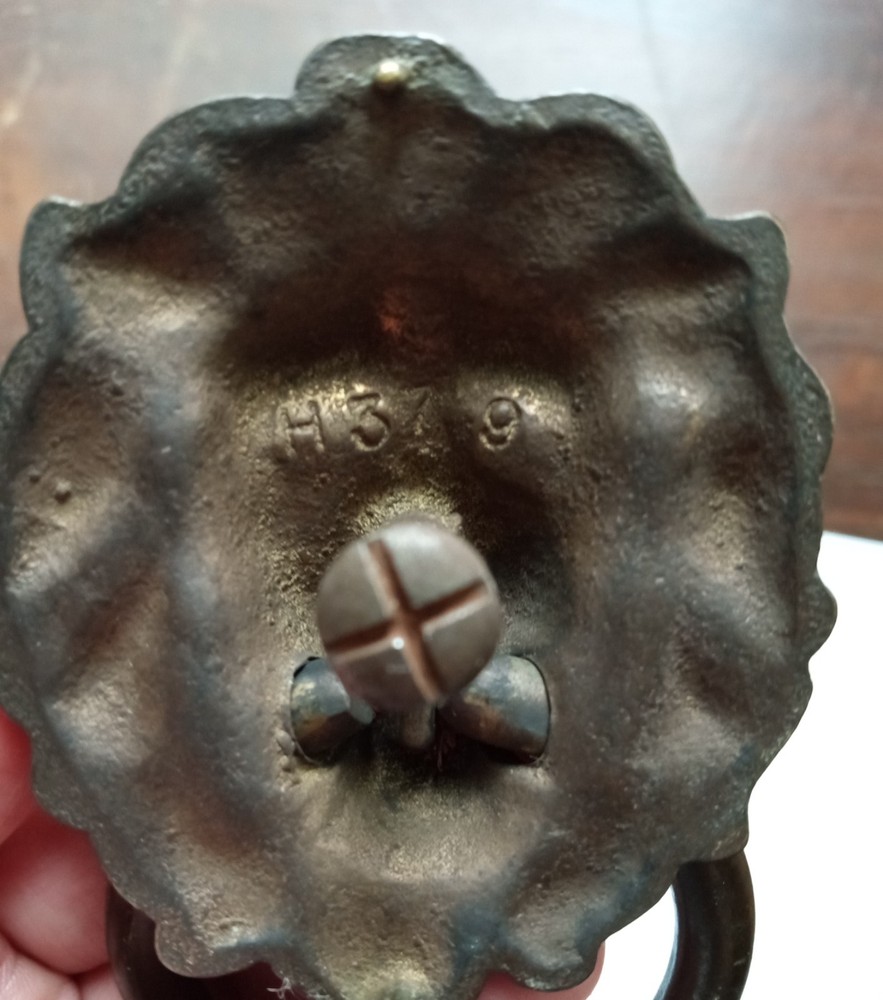 2 Brass Lion Head Dresser Pulls