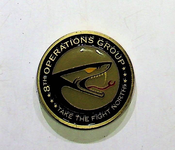 8th Operations Group Military Token Challenge Coin Presented By Viper