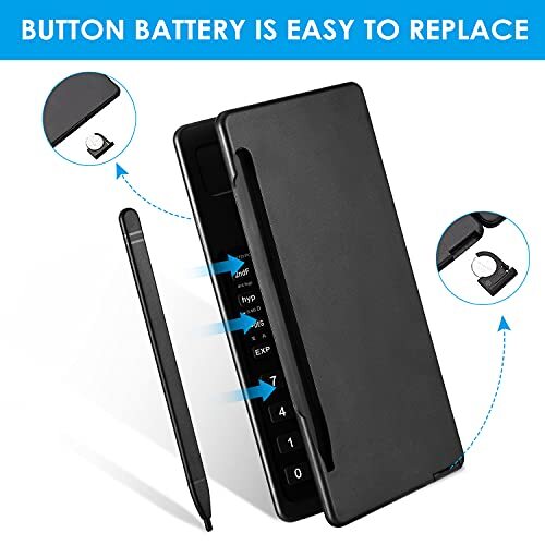 Scientific Calculators for Students, 10-Digit Large Screen, Math Black