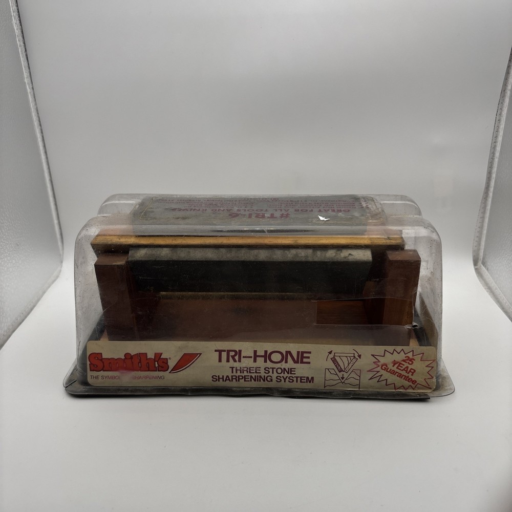 Vintage Smiths Tri Hone Knife Sharpener System READ