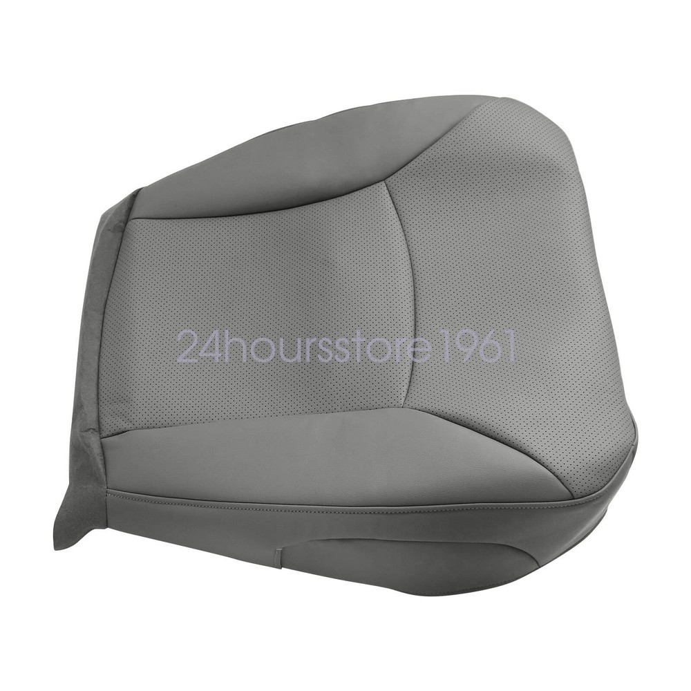 2000-2008 Fits Ford E150 E250 E350 Van Driver Bottom Perforated Seat Cover Gray