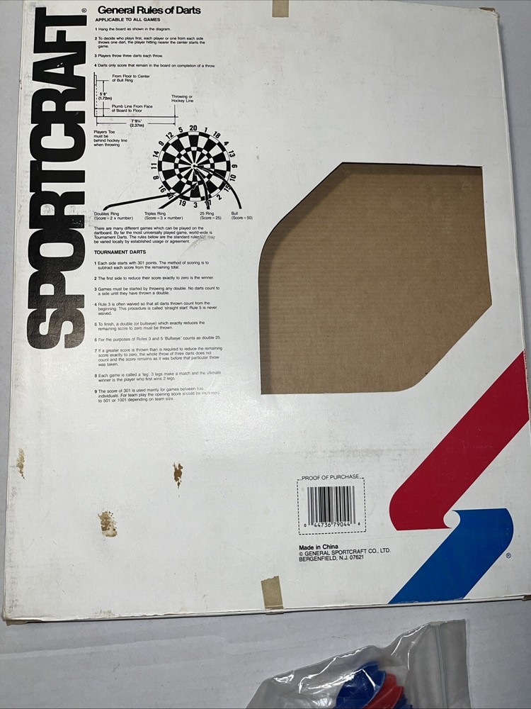 Vintage Sportcraft Soft-Touch Dart Game