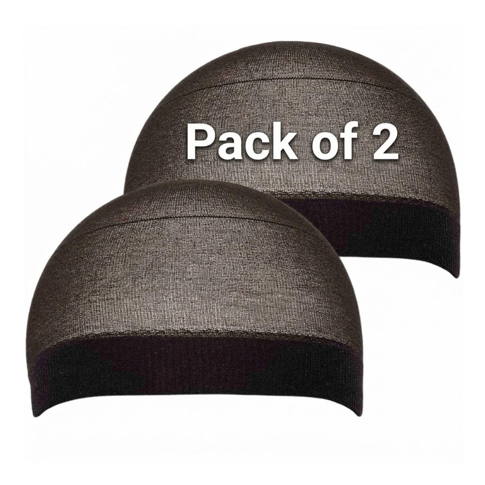 2-Pack Ultra Stretch Stocking Wave Caps Fits All Sizes