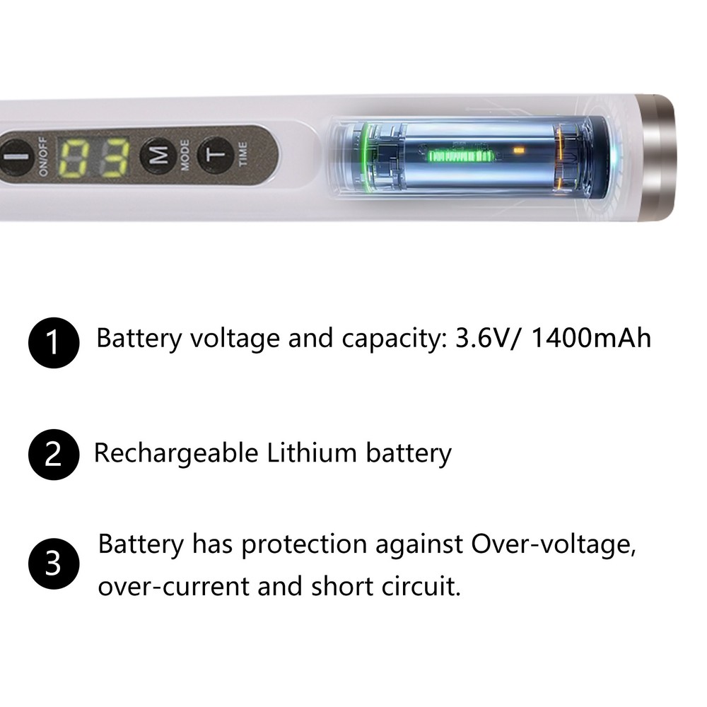 LED Dental Wireless Curing Light 1 Second Cure Lamp 2500mw/cm2