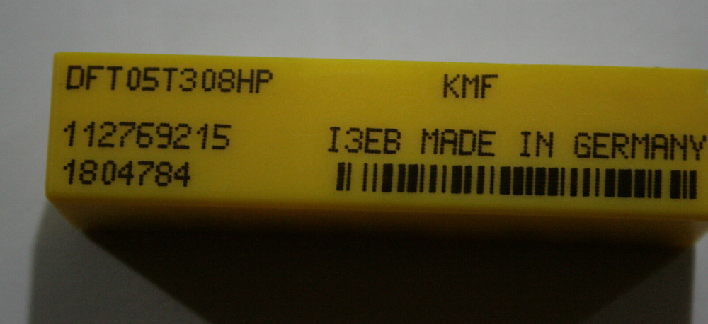 Kennametal Carbide Inserts - DFT 05T308HP ( KMF ) 10 inserts