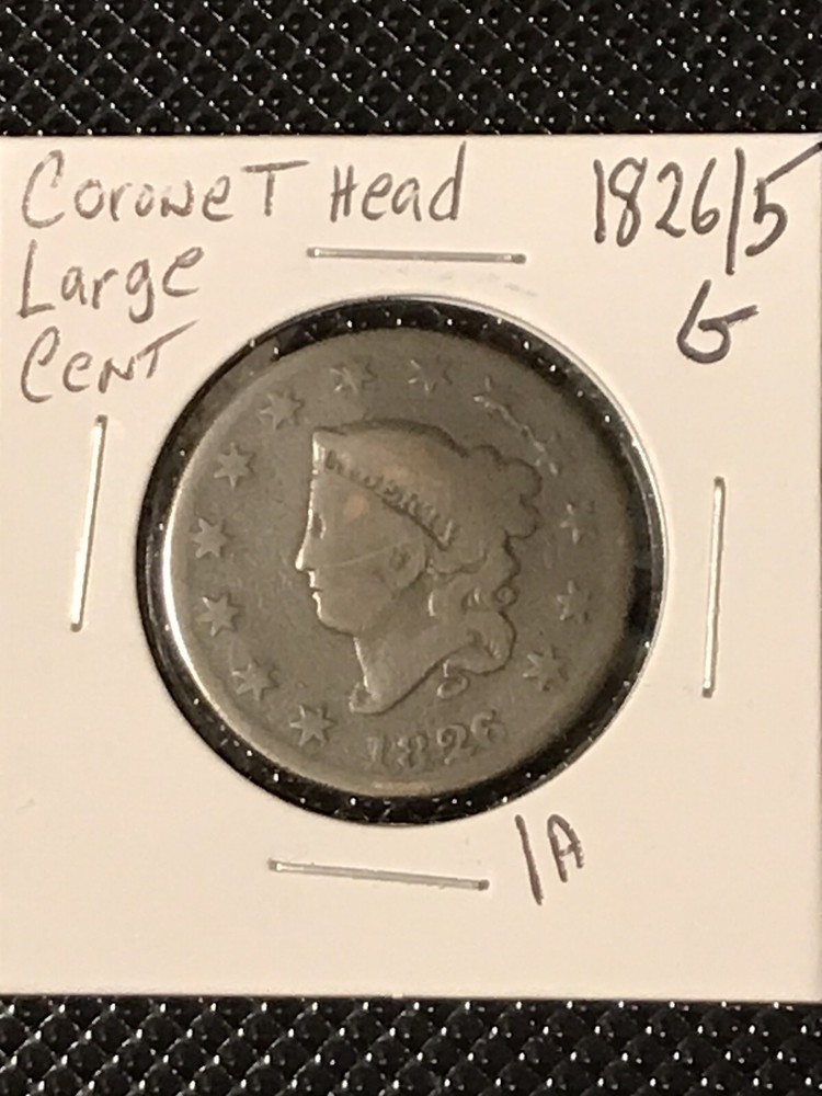 1826/5 Coronet Head Large Cent  G   **LOWEST PRICED**