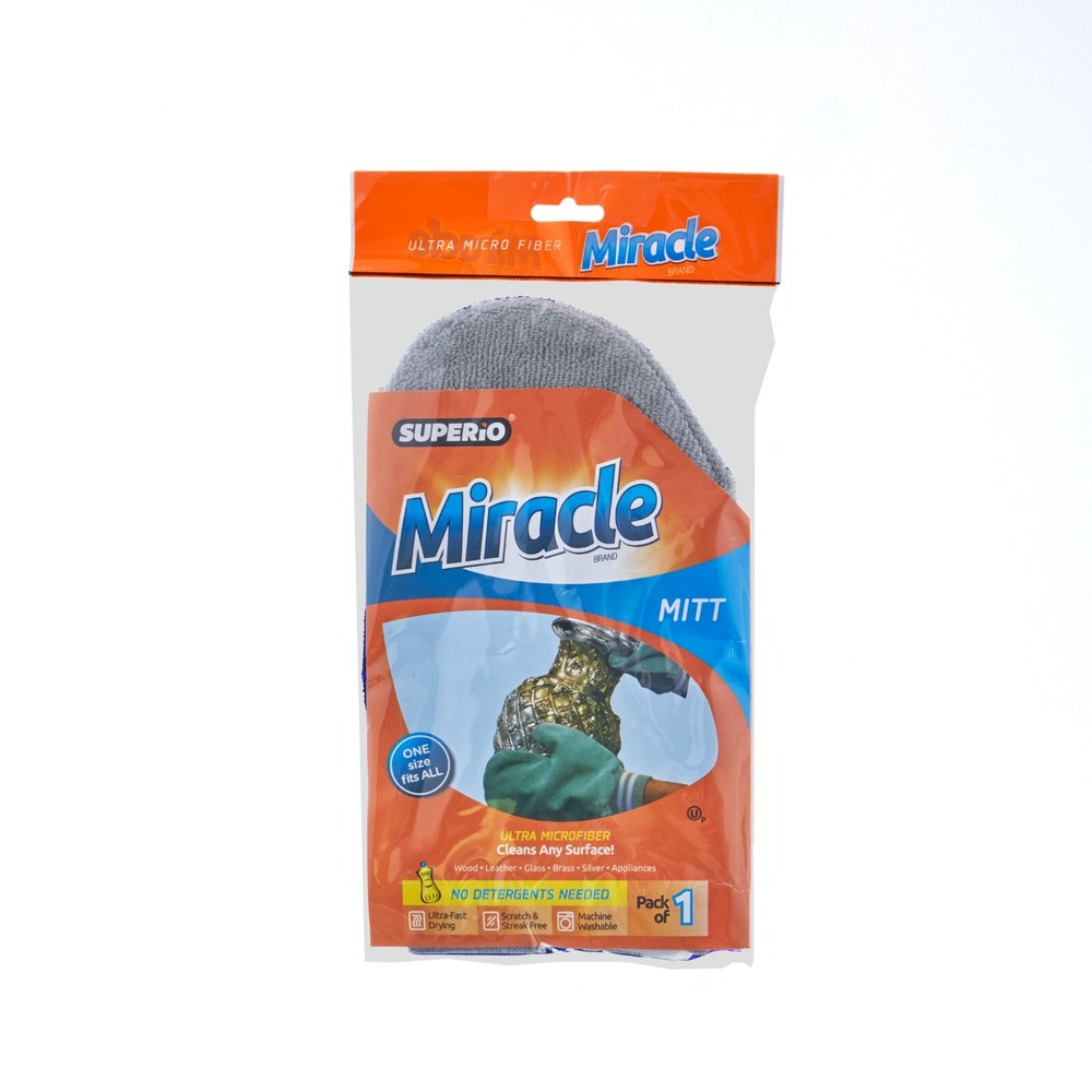 Superio Silver Polish Glove Miracle Mitt - Ultra Microfiber, Cleans Any Surface,