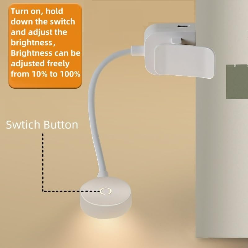 4 Pack Book Light Bulk for Reading in Bed， 3 Color Temperature Reading Light，Adj