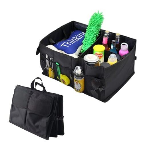 Trunk Organizer, Storage Box - 52L Large Capacity Collapsible Multi