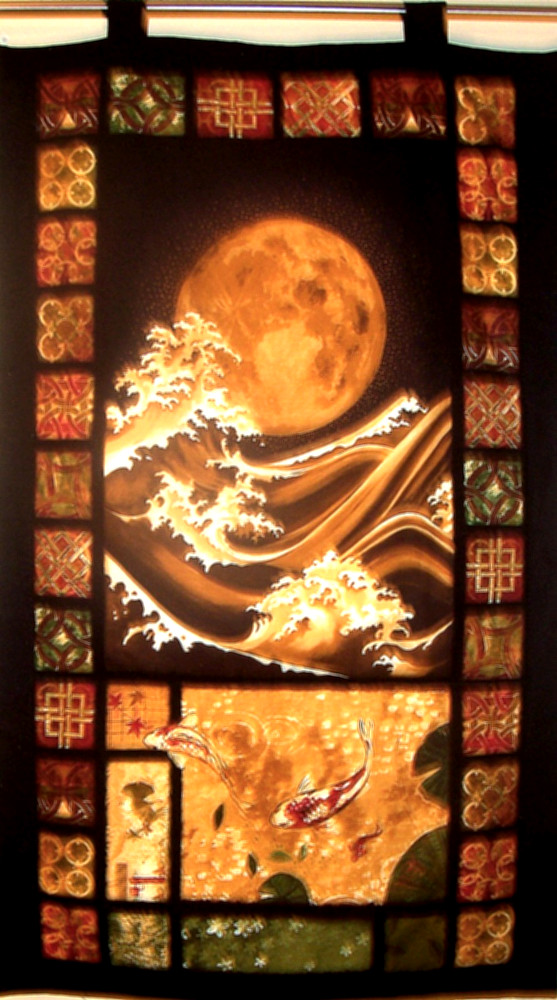 DECORATOR CUSTOM QUILTED WALL HANGING - ASIAN DESIGNS