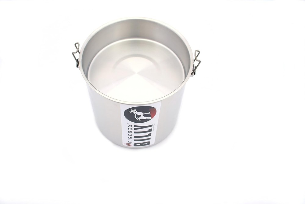 Stainless Steel Zebra Loop Handle Pots w/ Locking Lid - Allows Stacking Together