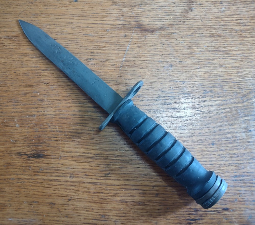Vintage USM4 Bayonet Marked ROK Rubber Handle