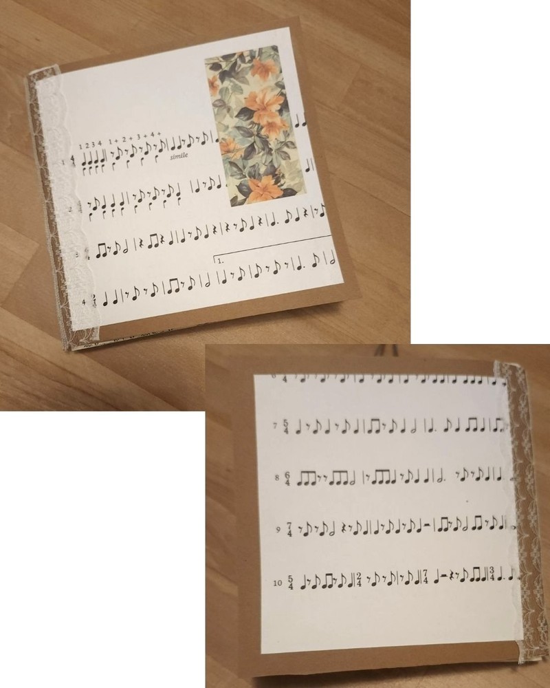 Handmade Junk Journal 60 pages 6x6"