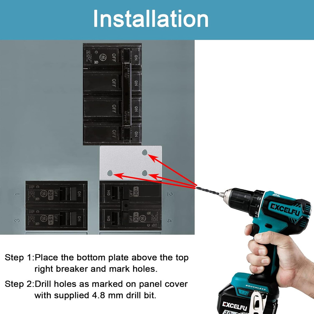Generator Interlock Kit Compatible with General Electric GE 150 or 200 Amp Panel
