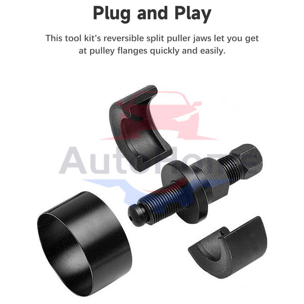 13PCS Power Steering Pump Pulley Puller Remover & Alternator Installer Tool Kit