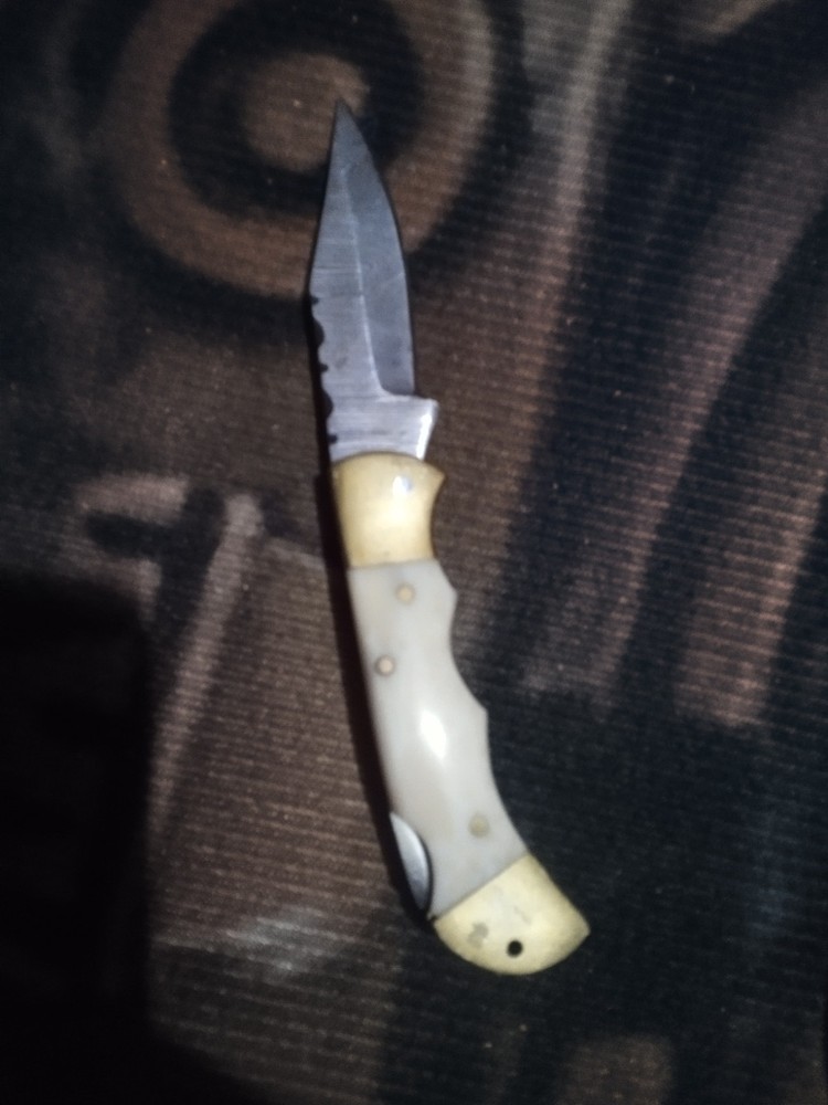 Pocket Knife Bone Handle W/Sheath