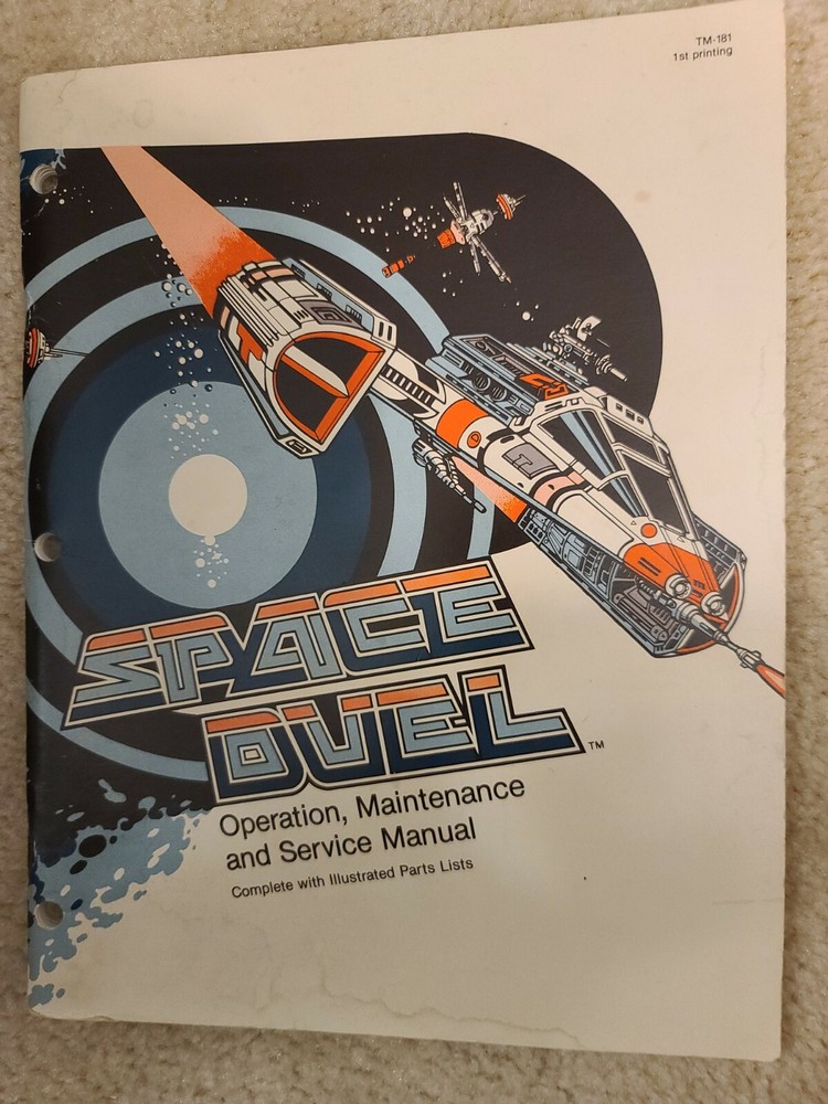 Atari Space Duel Arcade Game Machine Operation Service Manual