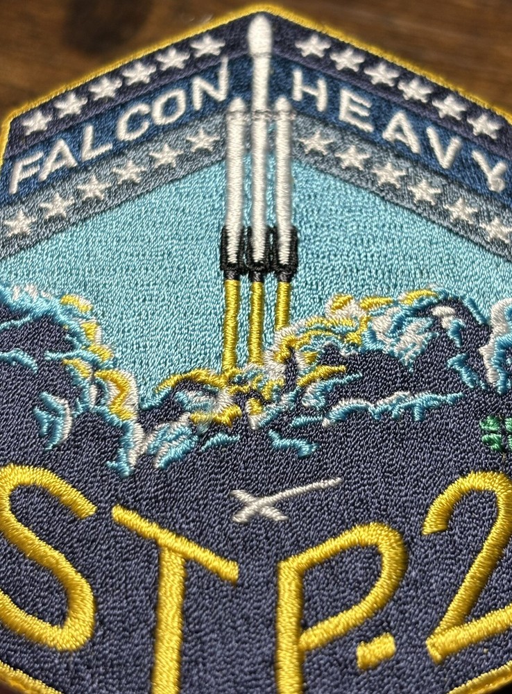 FALCON HEAVY STP-2 SPACEX PATCH