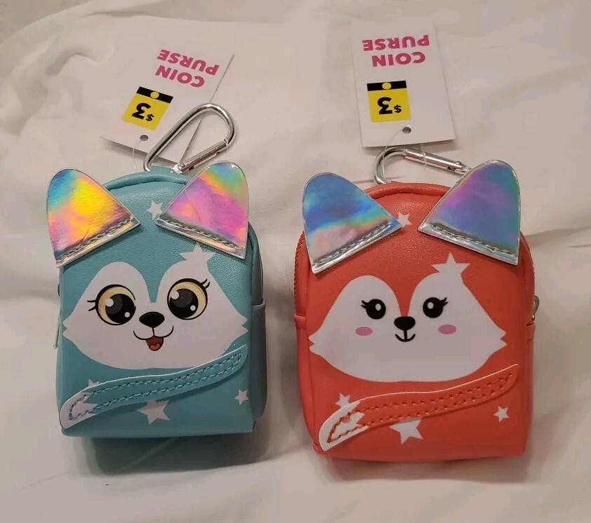 Dog & Fox Clip On Coin Purses