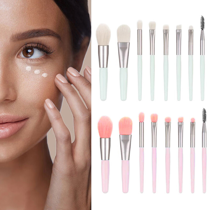 8pcs Makeup Brush Set Professional Eyeshadow Foundation Cosmetic Brushes Tools❥