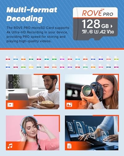 PRO Micro SD Card microSDXC Memory Card with Full-Size SD Adapter 128GB