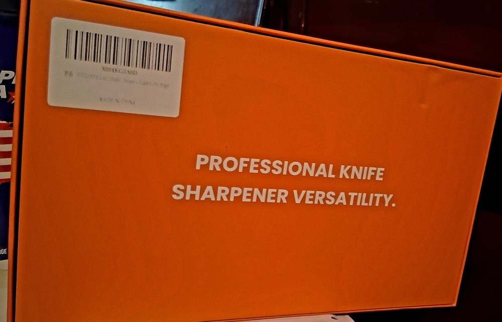 Sullarya Manual Knife Sharpener Black Plastic Angle Adjust Easy Clean