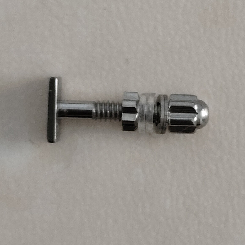 Replacement For C ar tier Eyeglasses Frame Silver Rectangle Screw & Bolt Set New