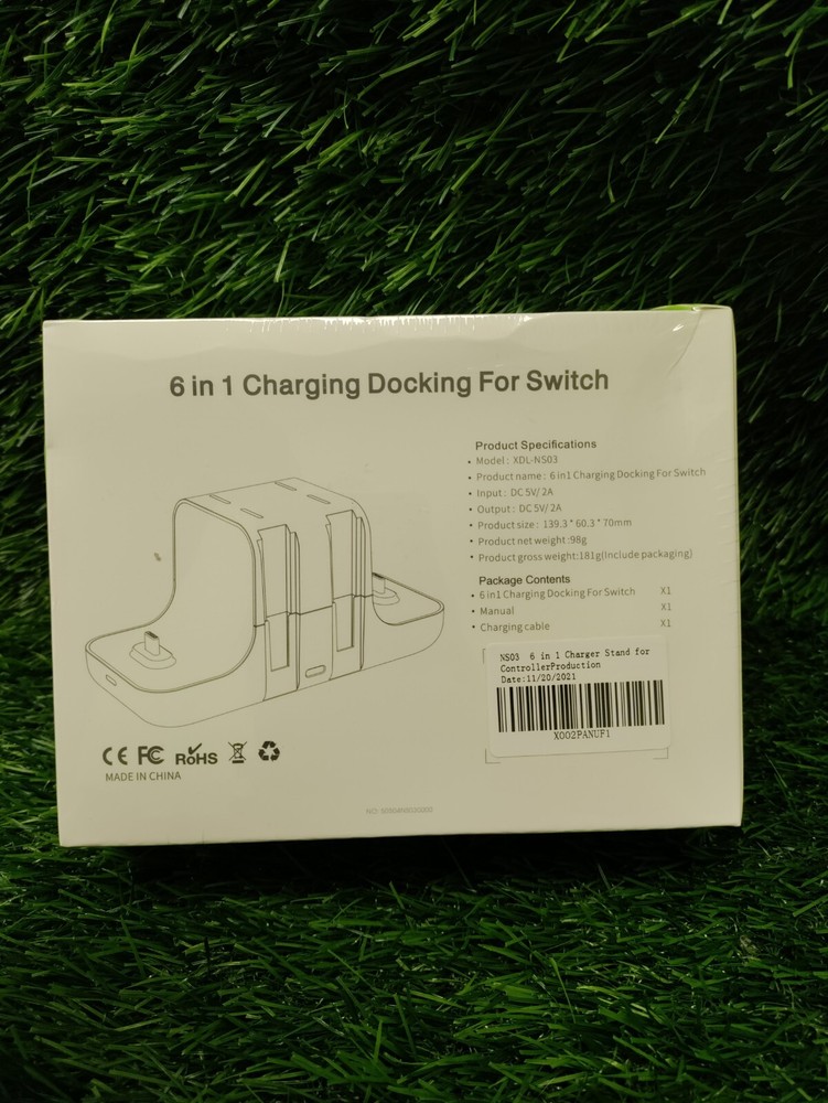 6-in-1 Charging Dock Charge Stand Station for Nintendo Switch Joy-Con Controller