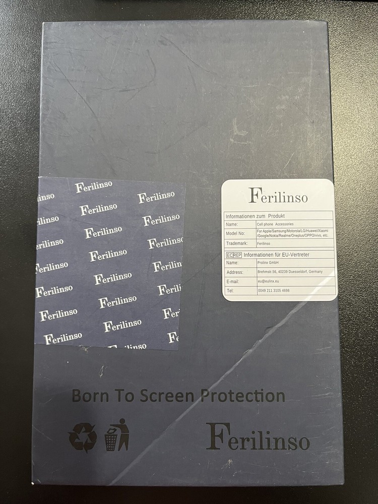Ferilinso 2-Pack Tempered Glass Screen Protector For Nintendo Switch - NEW