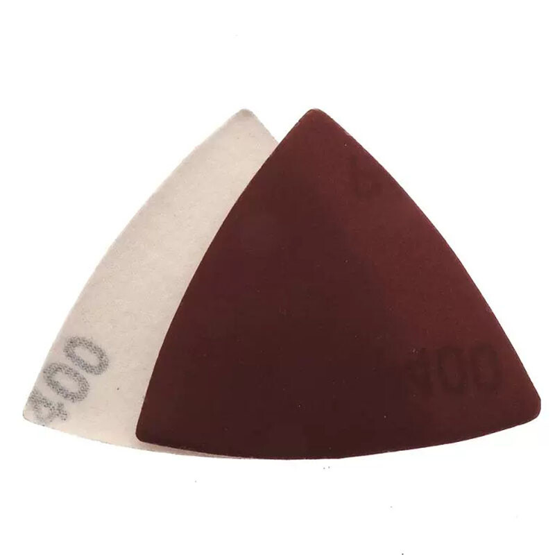 80*80*80mm Hook and Loop Delta Sanding Sheets Triangular Detail Sandpaper Pads