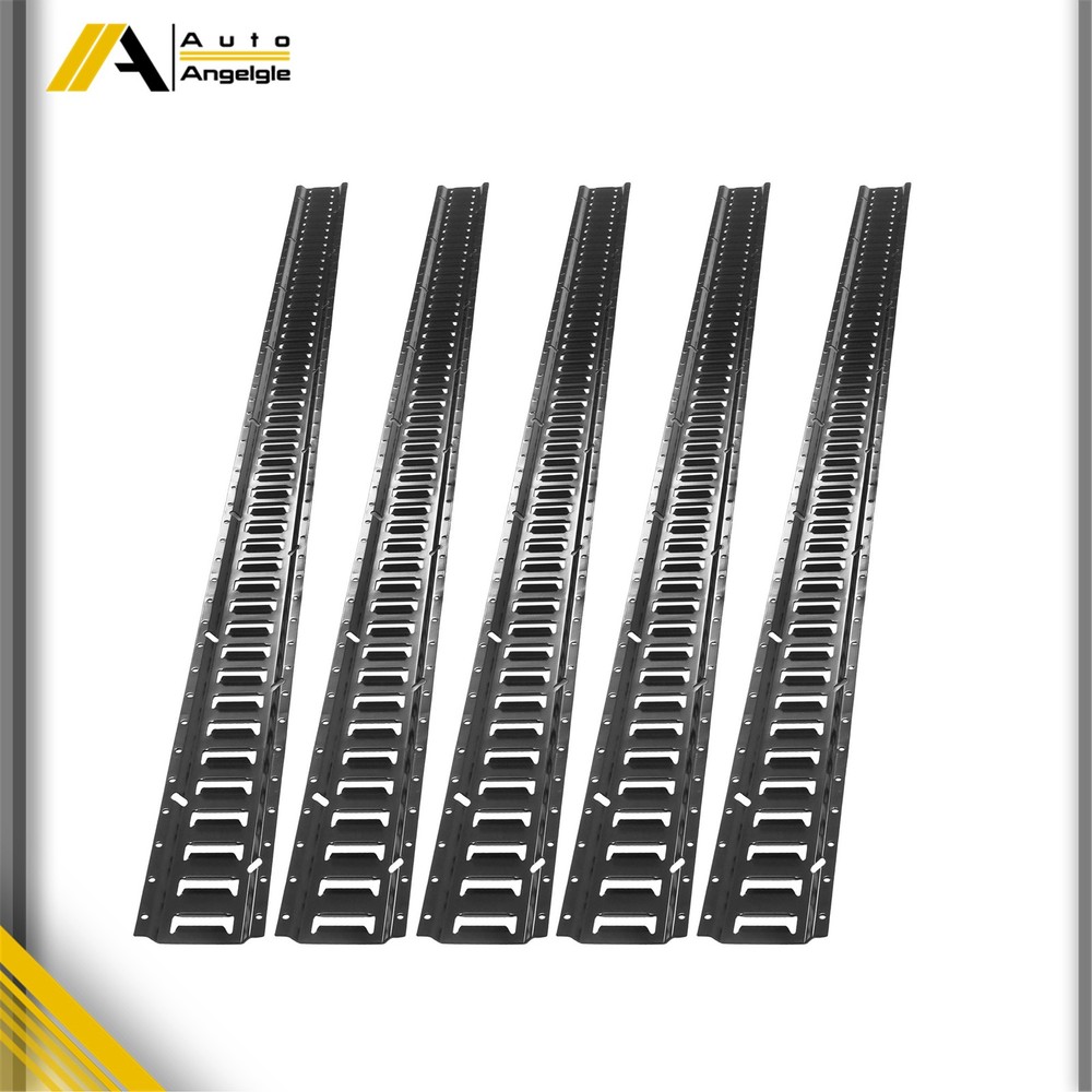 5 Pack 8' E Track Tie Down Rail Kit For Garages Vans Trailers Tie Downs