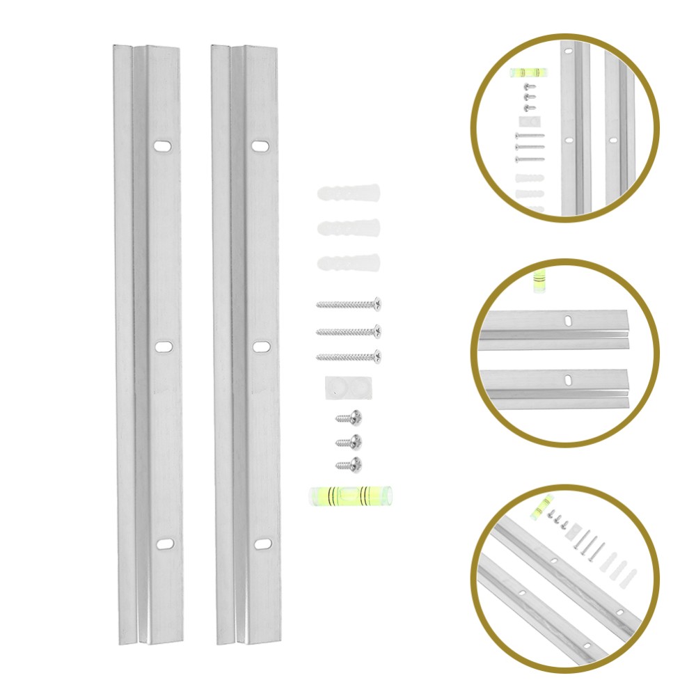 2 Sets Wall Mounting Interlocking Brackets Picture Frame Hardware