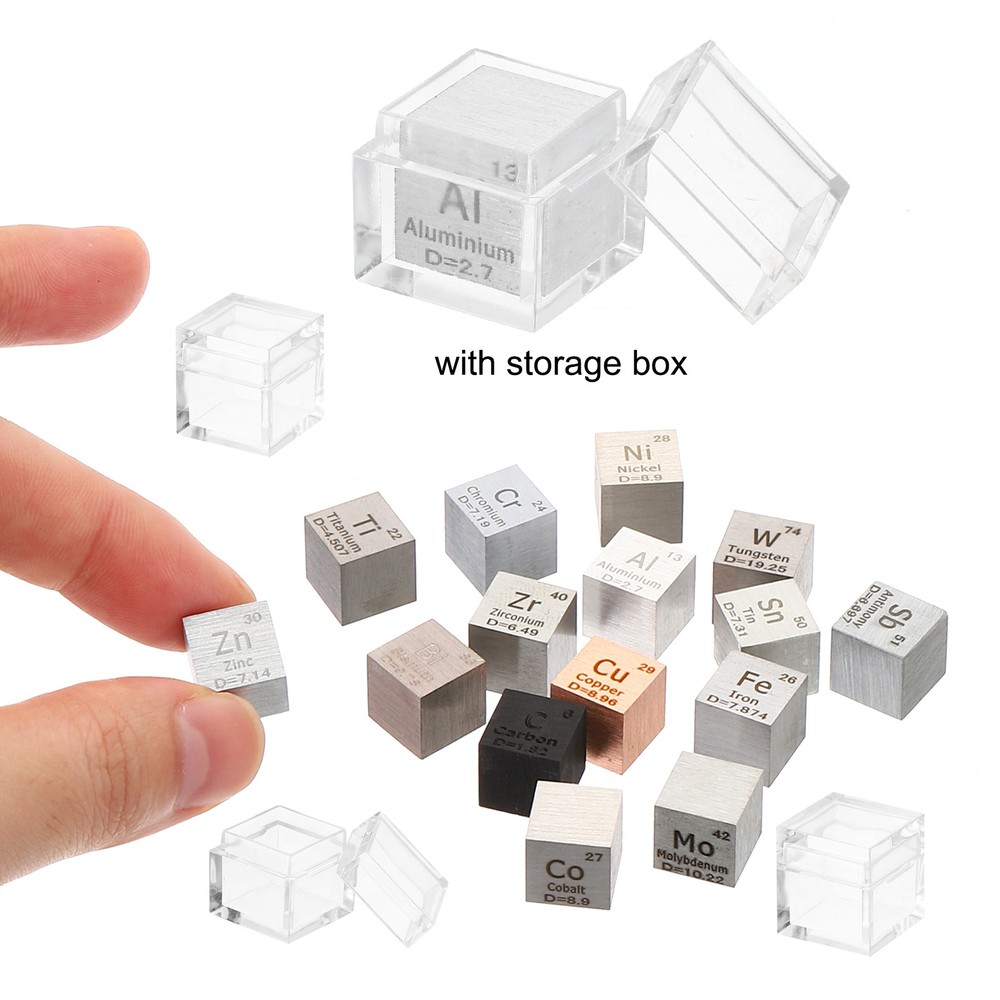 Chromium Cube 10mm Cr Density High Density Element Unique Metal Periodic Table