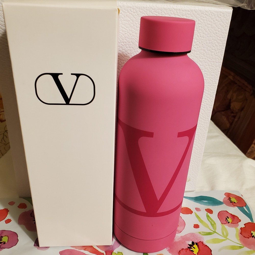 Valentino Pink Water Bottle & Authentic