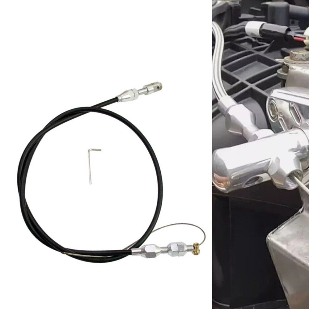 36inch Black Adjustable Car Modified Throttle Cable Accelerator Cable Universal