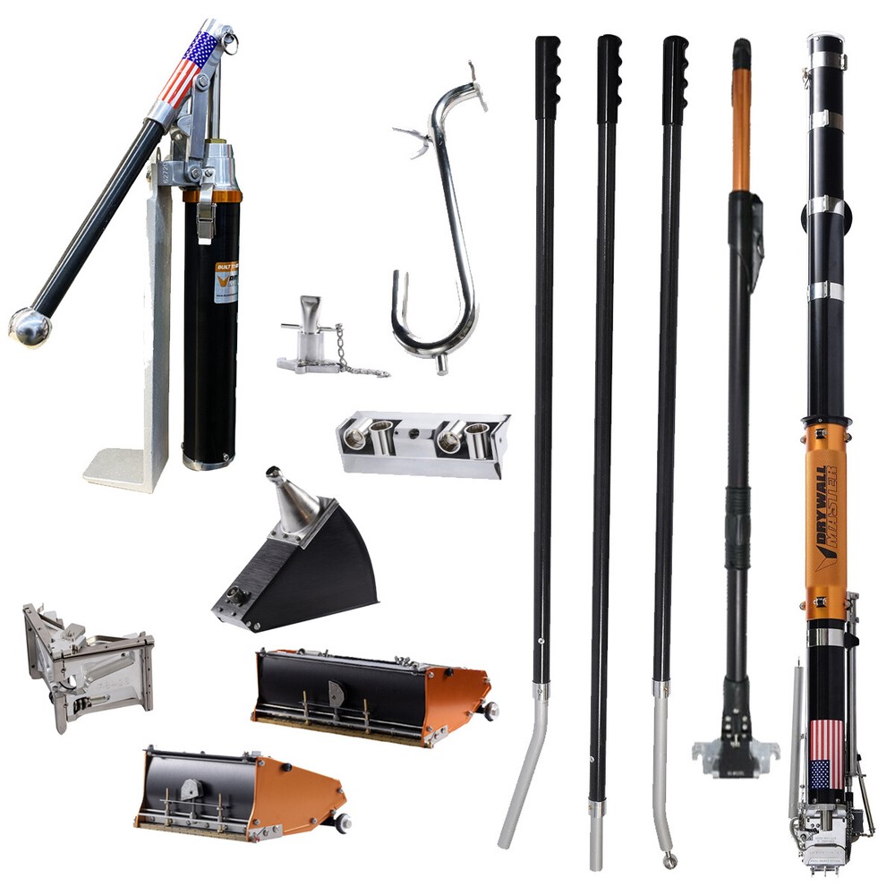 Drywall Master Drywall Full Set w/ 10" & 12" Flat Boxes - Extendable Box Handle