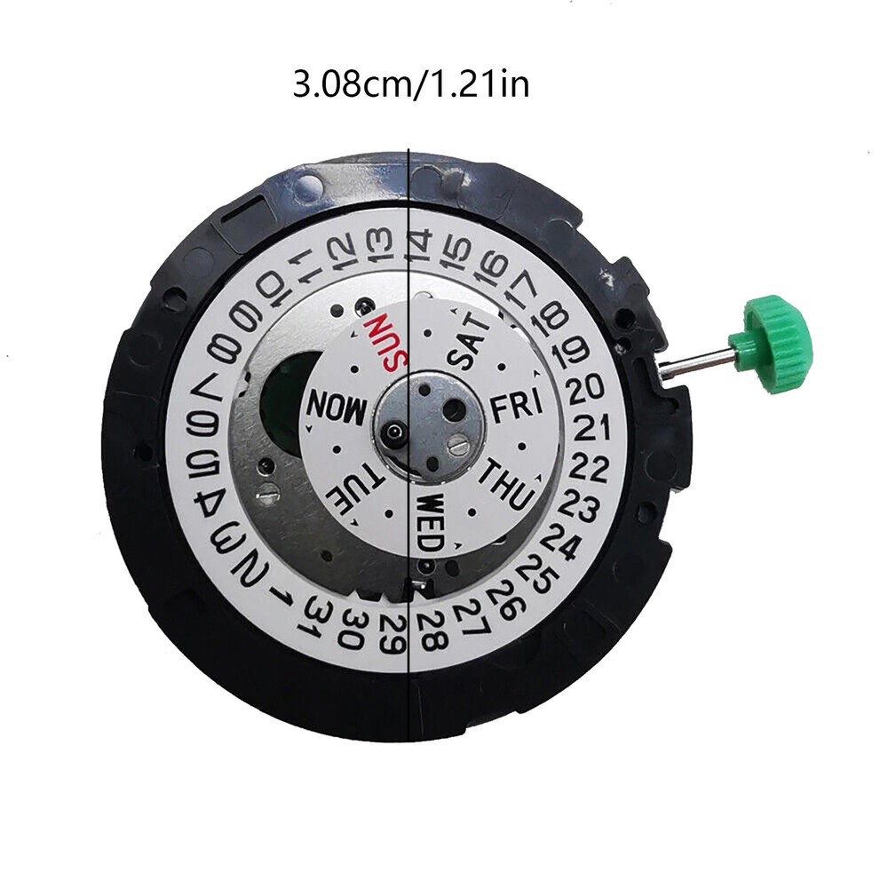 Quartz Module Day Date at 3:00 6 Hands Movement For Miyota OS00 Replacement