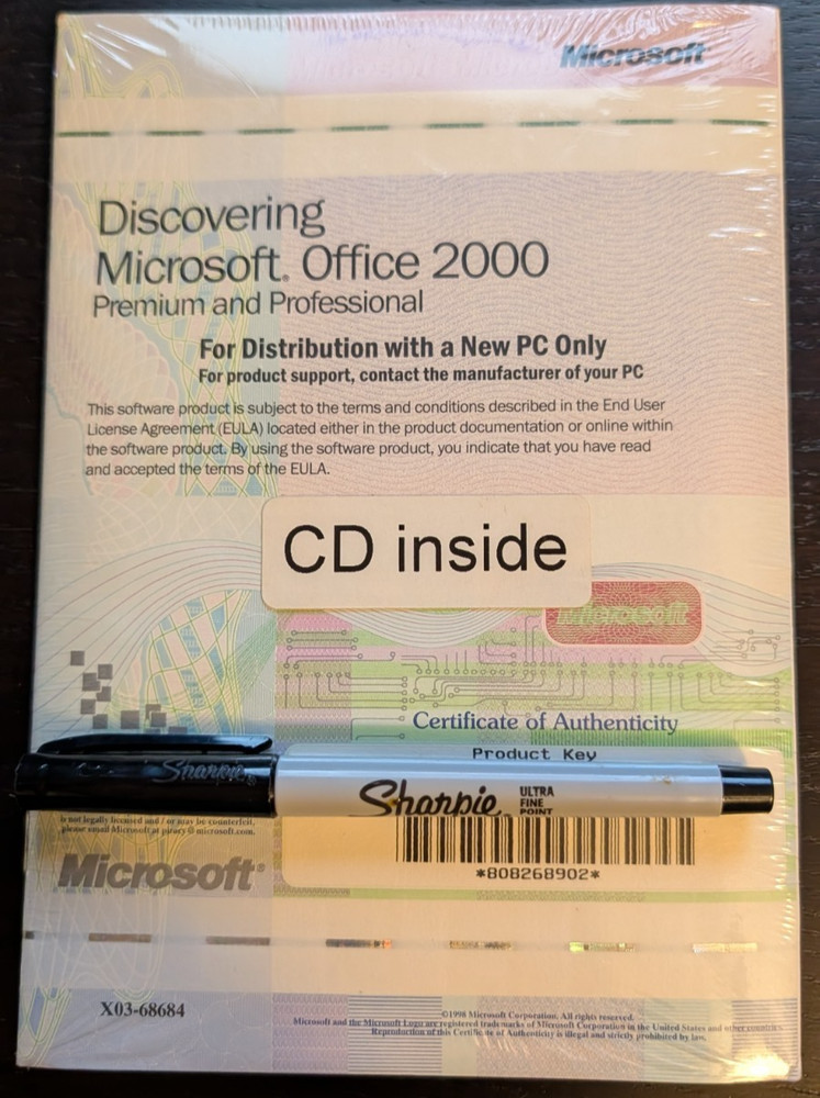 Microsoft Office 2000 Professional with Prod Key
