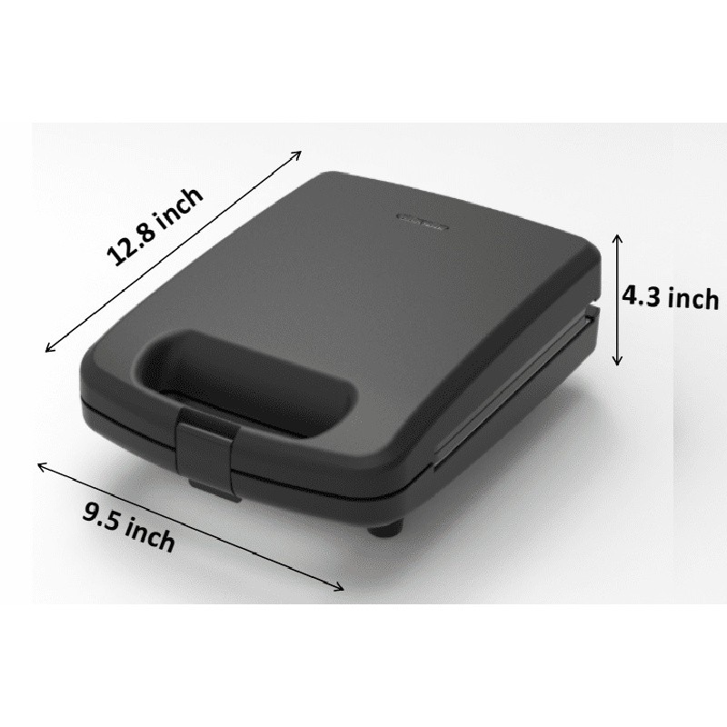 4 Slice Non-Stick Waffle Maker Removable Plates Space Saving Upright Storage New