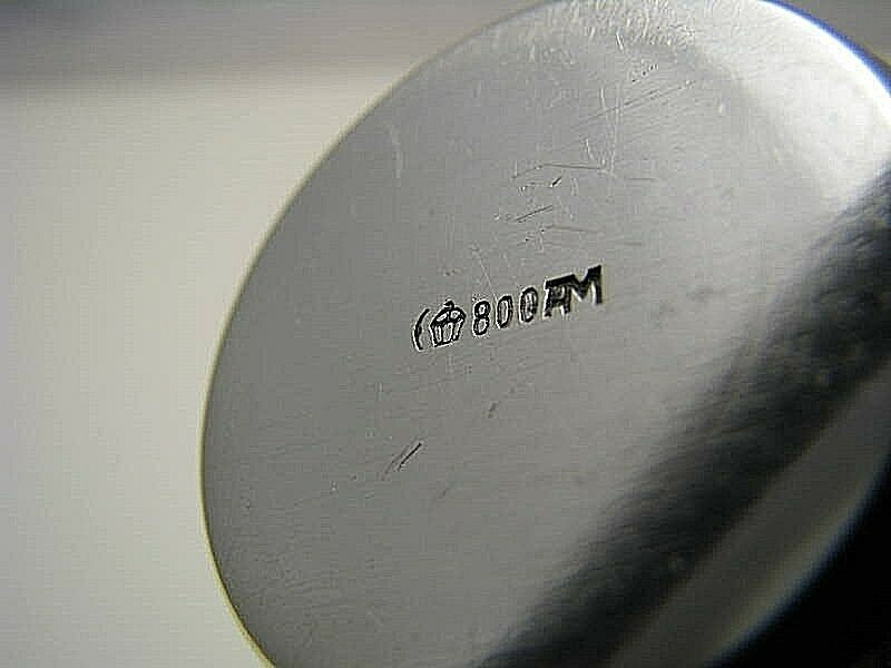GERMAN SOLID SILVER KIDDUSH CUP WINE/VODKA CUP 800 Silver by AM Germany ca1930s