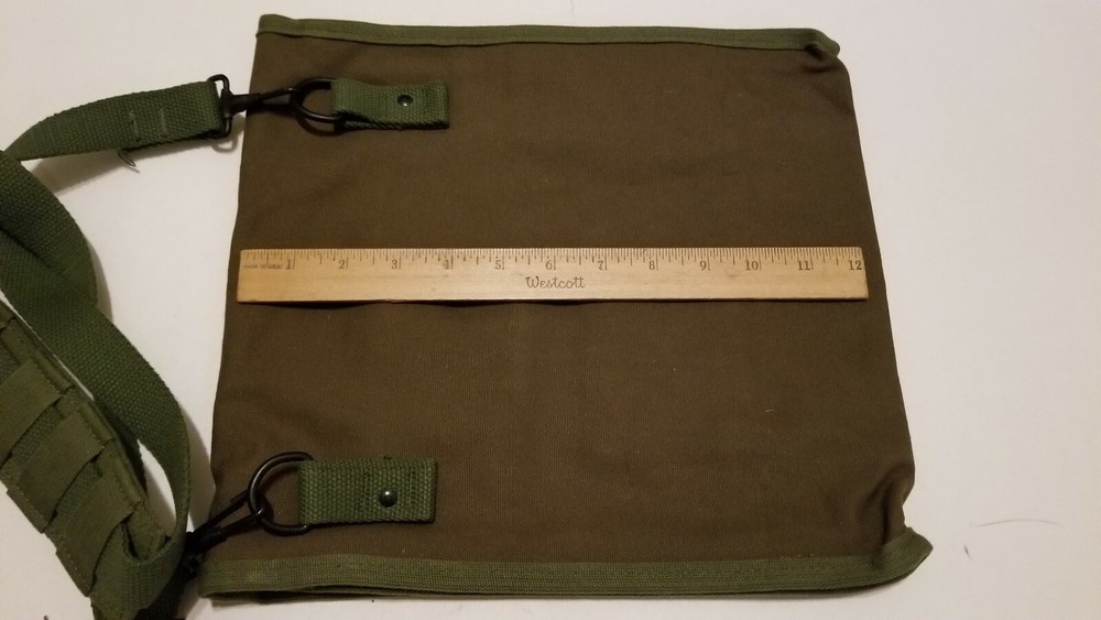 US Made Canvas Map & Photograph Case with Adjustable Shoulder Strap Free Ship