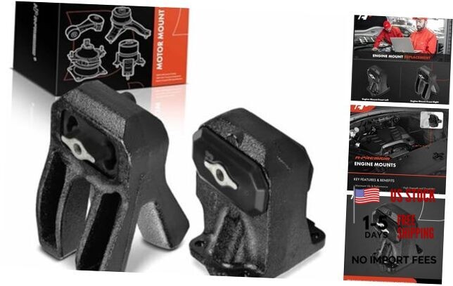 Set of 2 Front Left and Right Engine Motor Mount Set Compatible with Dodge