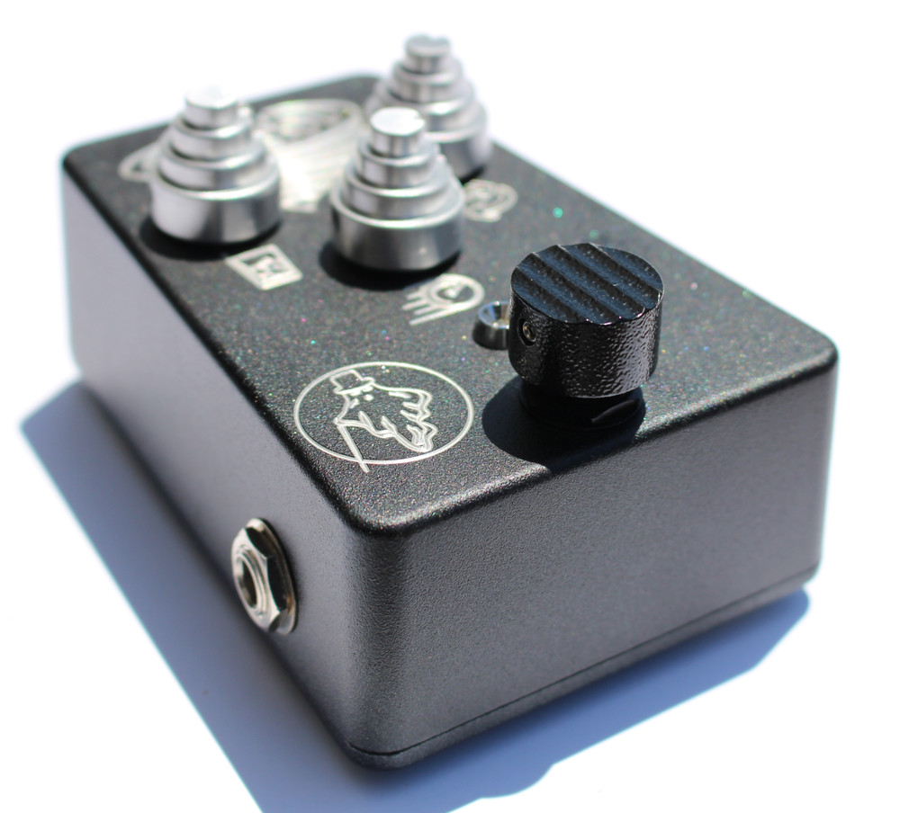 Footswitch Covers "MODE" Pattern Black Abyss Pedal Topper
