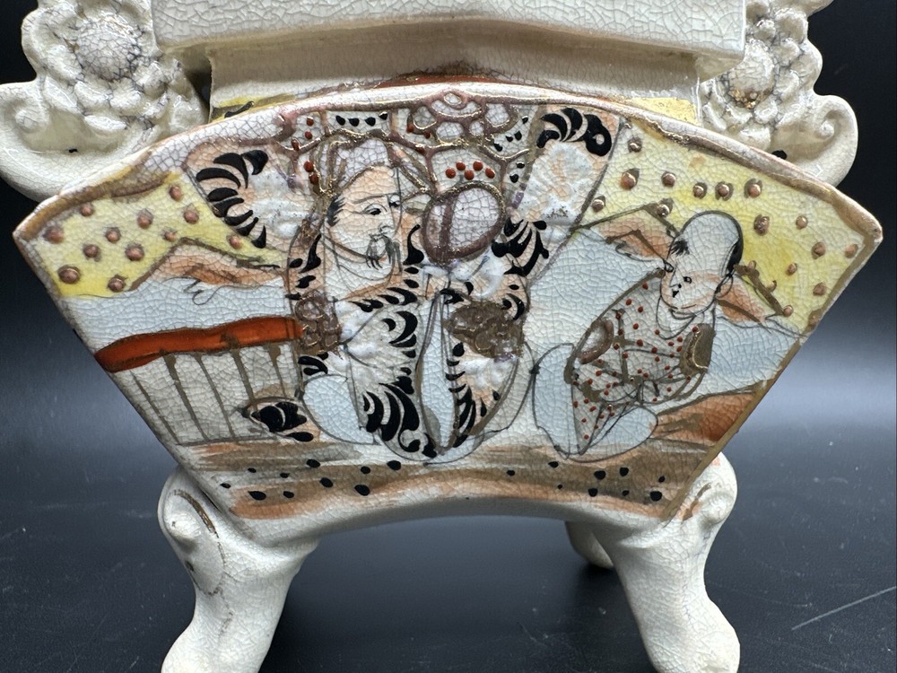 Vintage Japanese Incense Burner Box Foo Dog