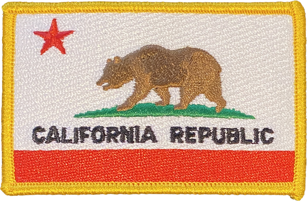CALIFORNIA FLAG PATCH: Standard