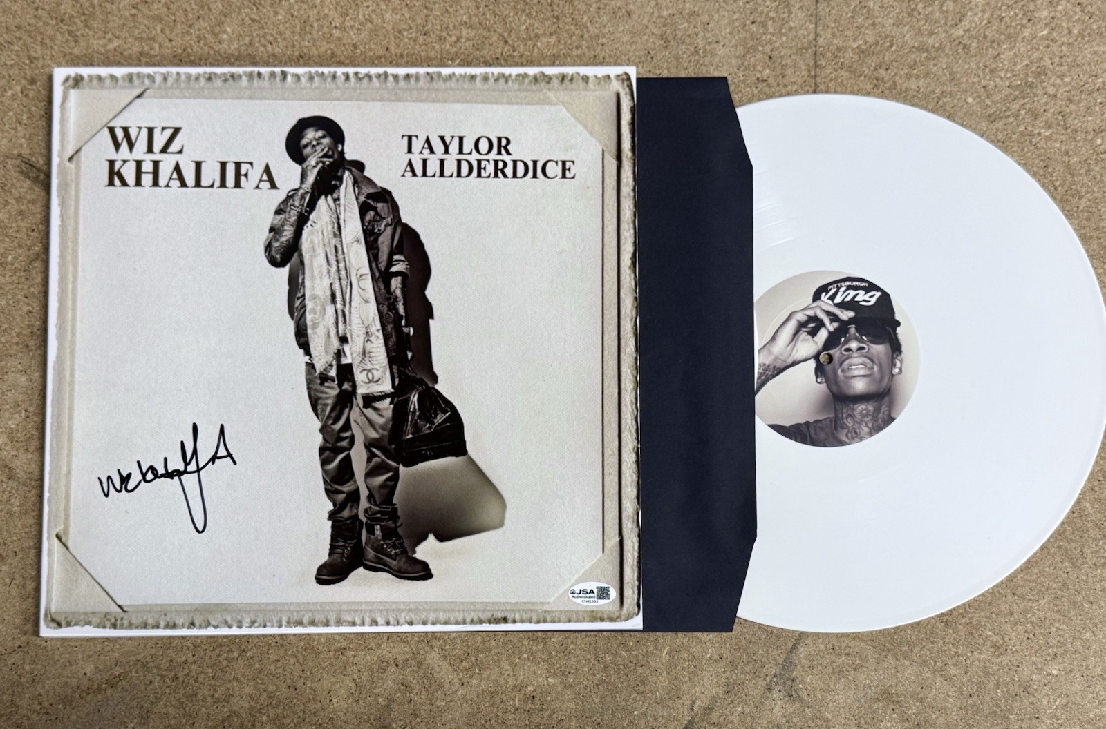 412 Wiz Khalifa Autographed Signed Taylor Allderdice Vinyl With JSA COA