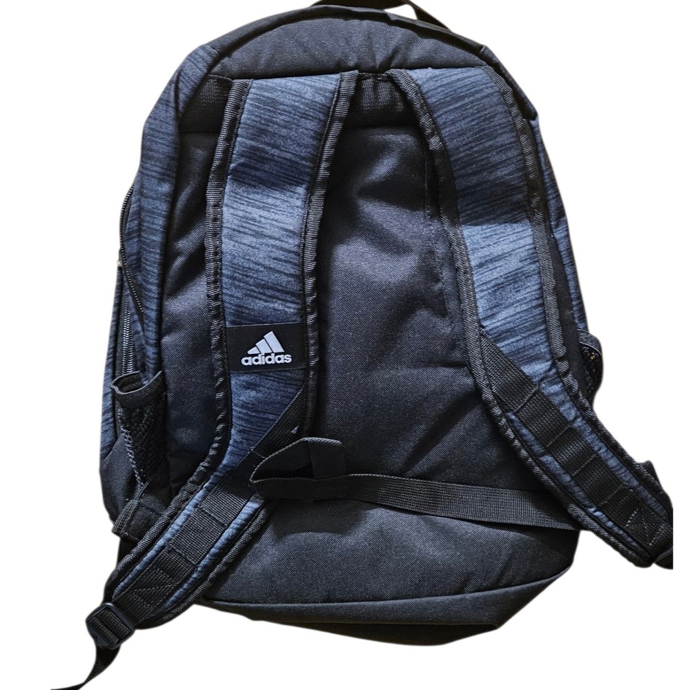Adidas Backpack Black Blue Grey Heather Pattern everyday backpack