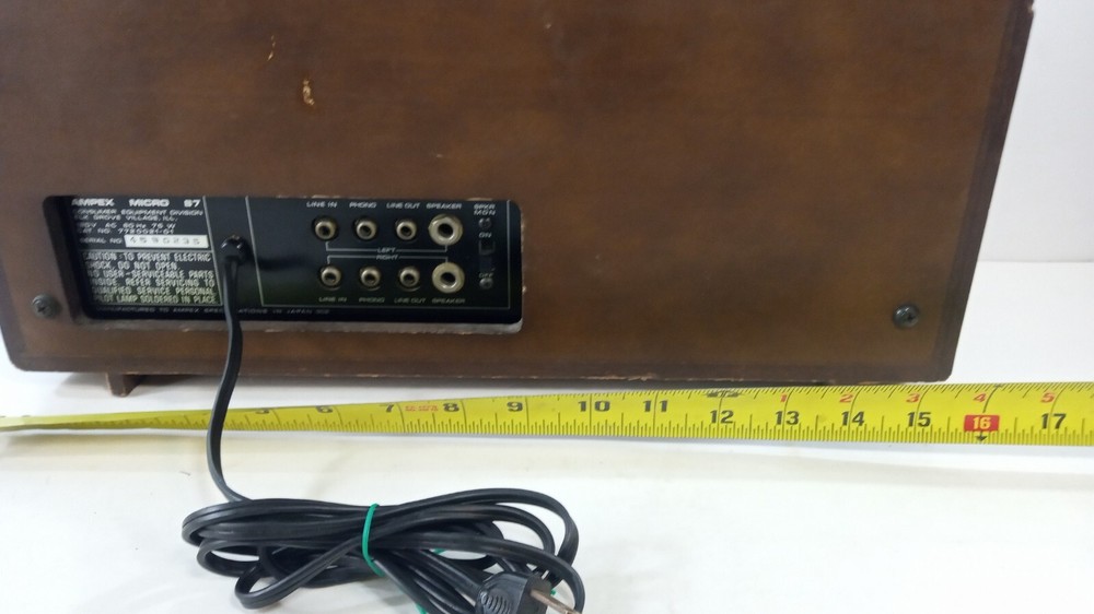 RARE Vintage Ampex Micro 87 Powered Cassette Deck - Tested READ